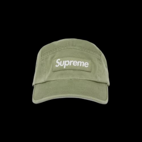 Supreme Washed Chino Twill Camp Cap 'Olive'
