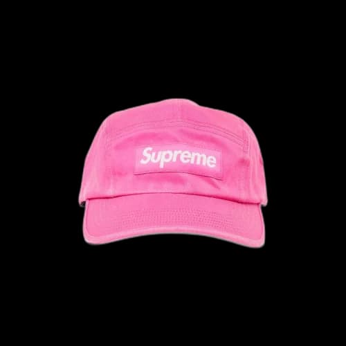 Supreme Washed Chino Twill Camp Cap 'Pink'