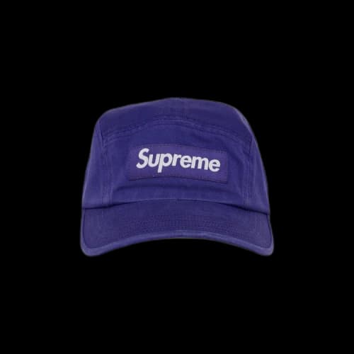 Supreme Washed Chino Twill Camp Cap 'Purple'