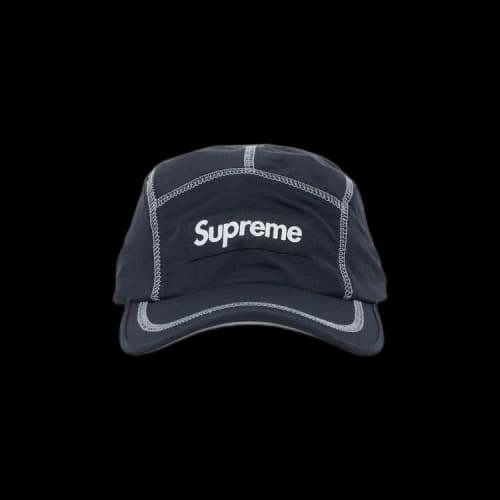 Supreme Reflective Stitch Camp Cap 'Black'