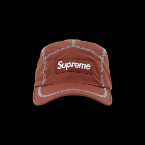 Supreme Reflective Stitch Camp Cap 'Brown'