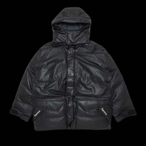 Supreme GORE-TEX Leather 700-Fill Down Parka 'Black'