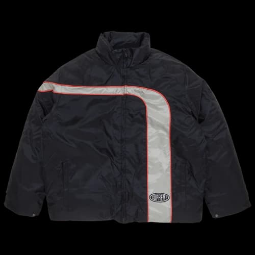Supreme Stripe Puffer Jacket 'Black'