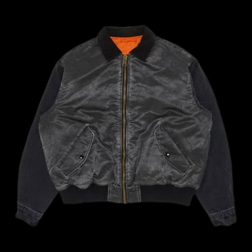 Supreme Denim Sleeve MA-1 'Black'