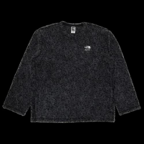 Supreme x The North Face High Pile Fleece Long-Sleeve Top 'Black'