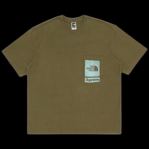 Supreme x The North Face Printed Pocket Tee 'Olive'