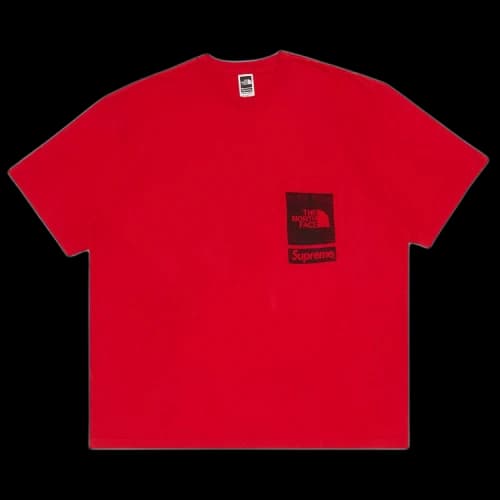 Supreme x The North Face Printed Pocket Tee 'Red'