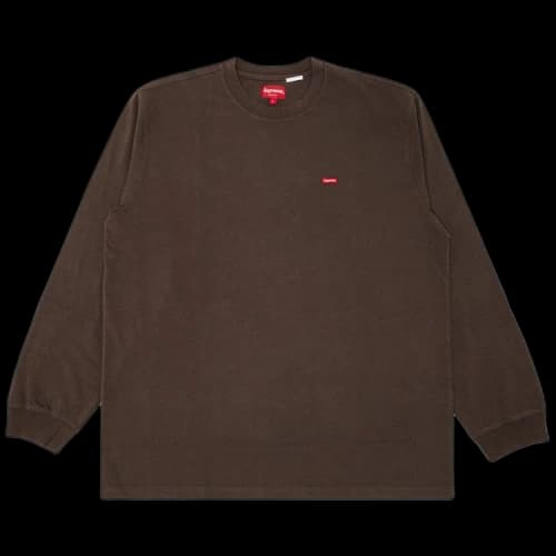 Supreme Small Box Long-Sleeve Tee 'Brown'