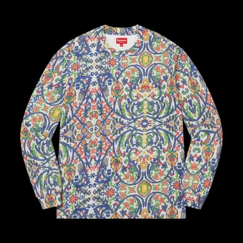 Supreme Small Box Long-Sleeve Tee 'Tapestry'