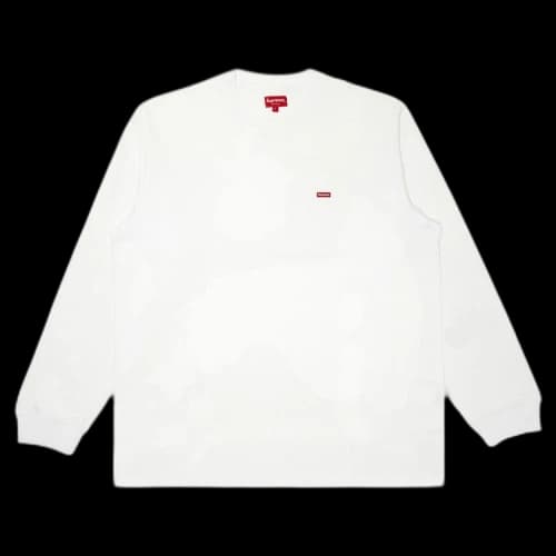 Supreme Small Box Long-Sleeve Tee 'White'