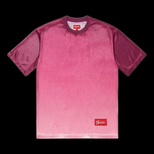 Supreme Gradient Mesh Stripe Jersey 'Magenta'