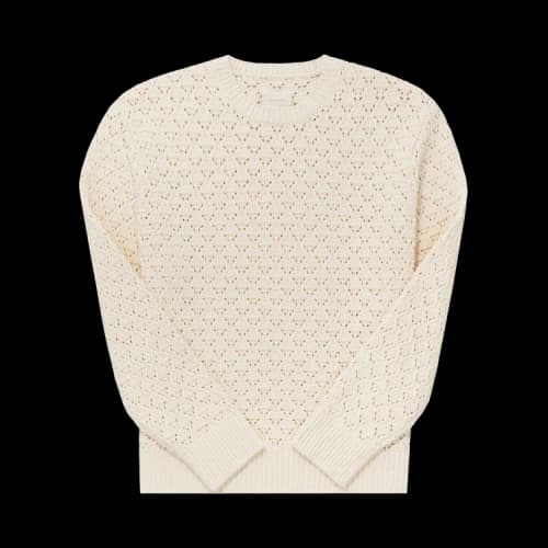 Aimé Leon Dore Eyelet Knit Crewneck Sweater 'Pristine'