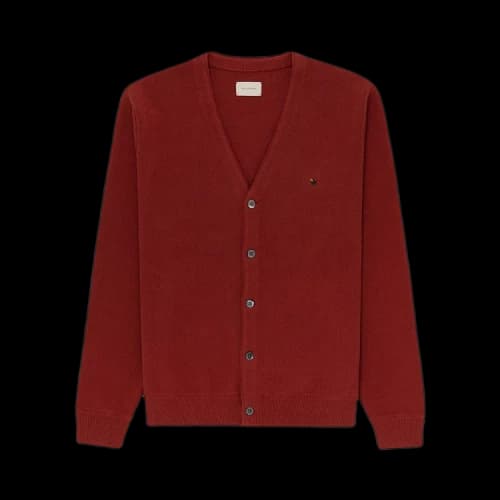 Aimé Leon Dore Crest Knit Cardigan 'Marsala'
