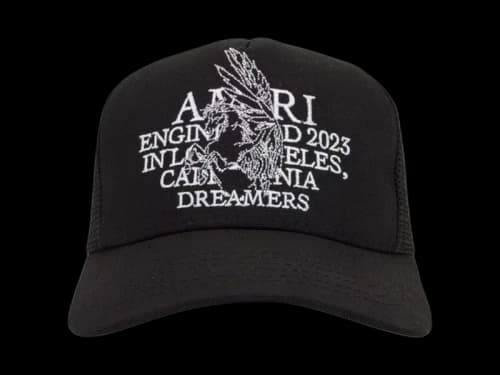 AMIRI Pegasus Trucker Hat Black