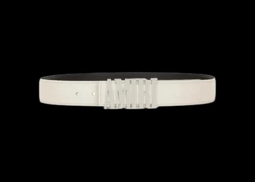 AMIRI Nappa 4cm Belt Alabaster
