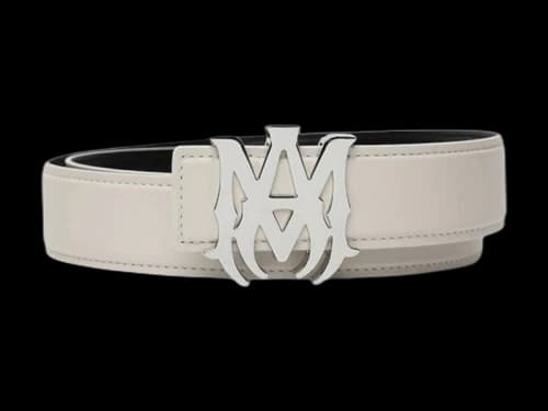 AMIRI Nappa 1.5 Width Belt Alabaster