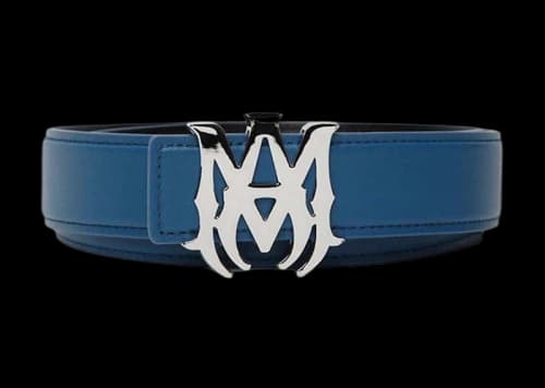 AMIRI Nappa MA 4CM Belt Blue