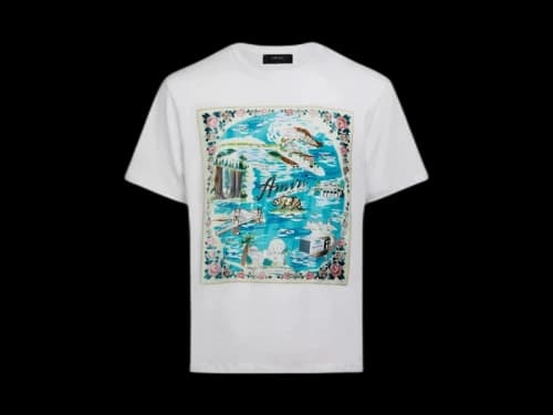 AMIRI California Hawaiian Tee White
