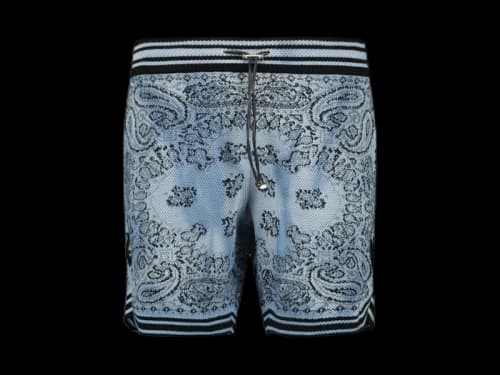 AMIRI Bandana Basketball Shorts Blue