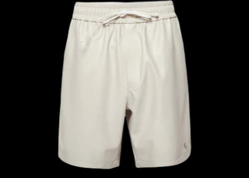 AMIRI Vegan Leather Shorts Beige