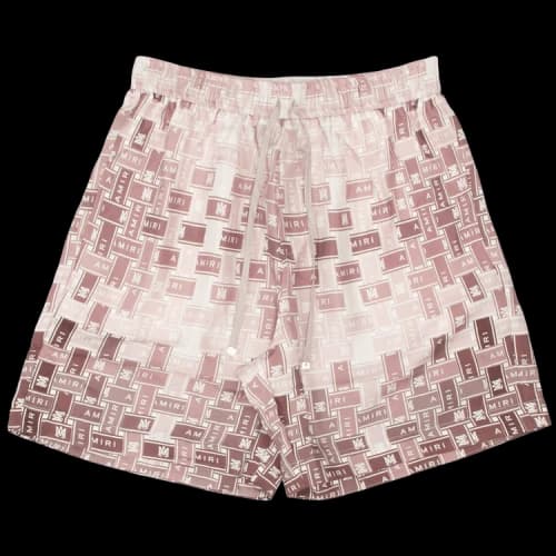 Amiri Gradient Tape Pajama Shorts 'Pink'