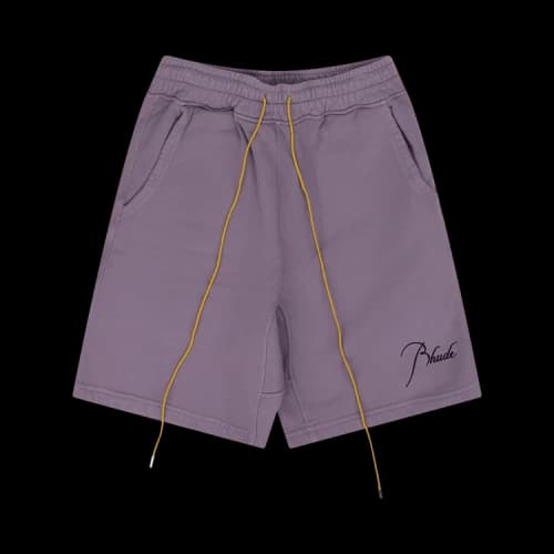 Rhude Script Logo Sweatshorts 'Purple'