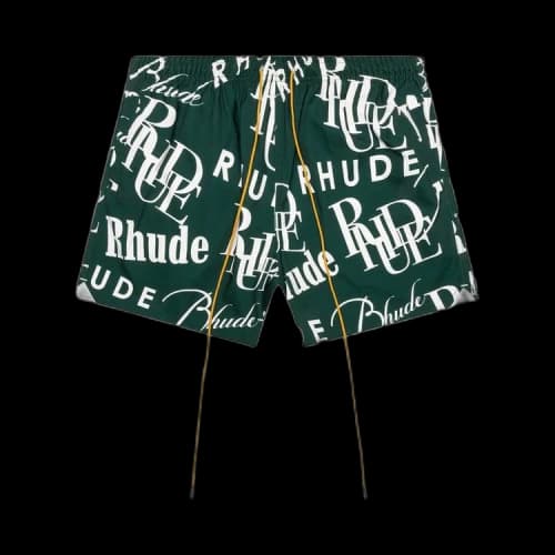 Rhude Logomania Trunks 'Forest/Cream'