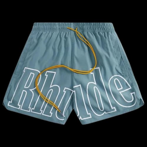 Rhude Logo Swim Trunk 'Sage'