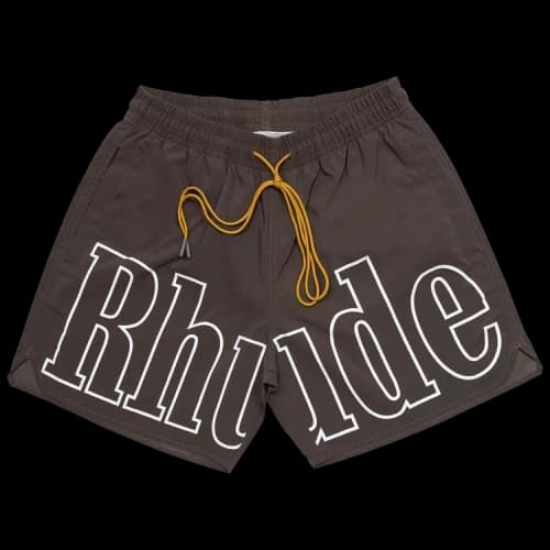 Rhude Logo Swim Trunk 'Dark Grey'