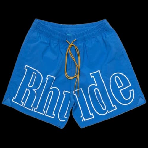 Rhude Logo Swim Trunk 'Blue'