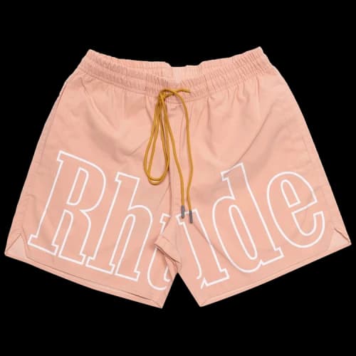 Rhude Logo Swim Trunk 'Salmon Pink'