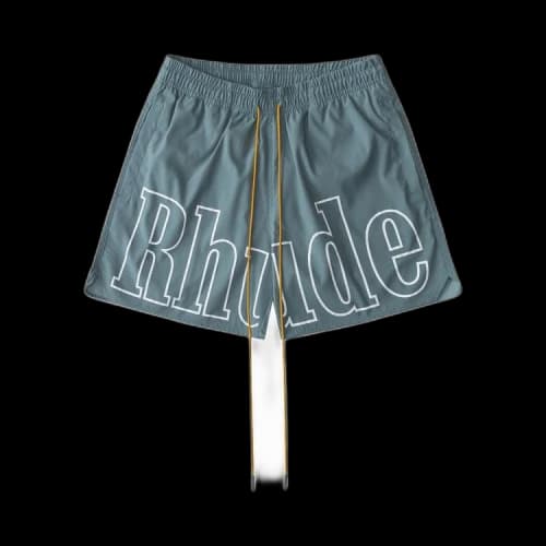 Rhude Logo Swim Trunk 'Blue'