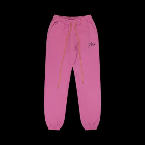 Rhude Script Logo Sweatpants 'Pink'