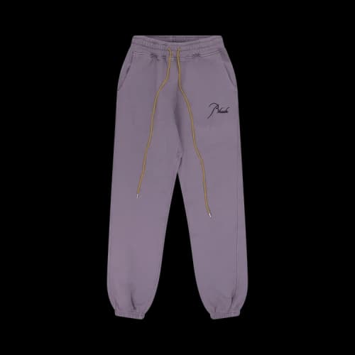 Rhude Script Logo Sweatpants 'Purple'
