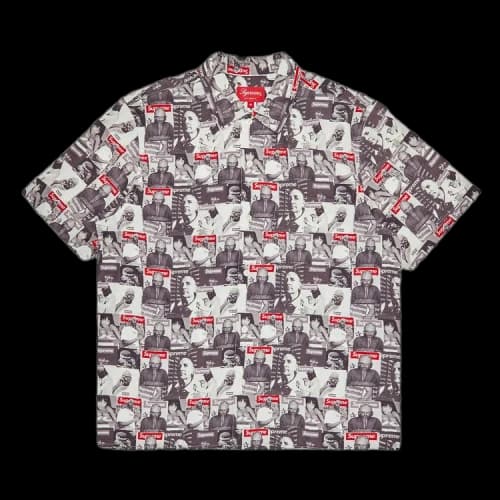 Supreme Magazine Short-Sleeve Shirt 'Grey'