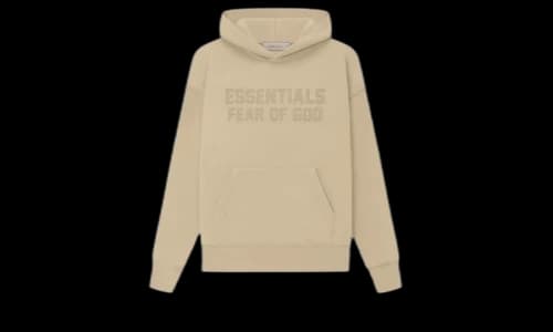 Fear of God Essentials Kids Hoodie Sand