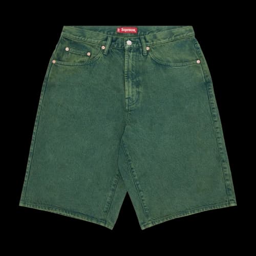 Supreme Baggy Denim Short 'Green'