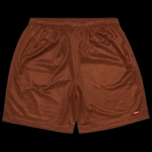 Supreme Small Box Baggy Mesh Short 'Brown'