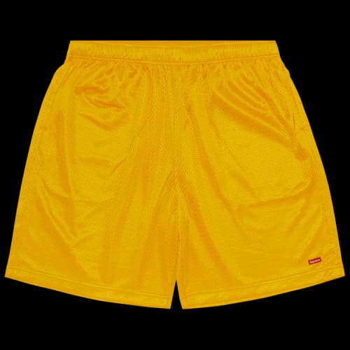 Supreme Small Box Baggy Mesh Short 'Gold'