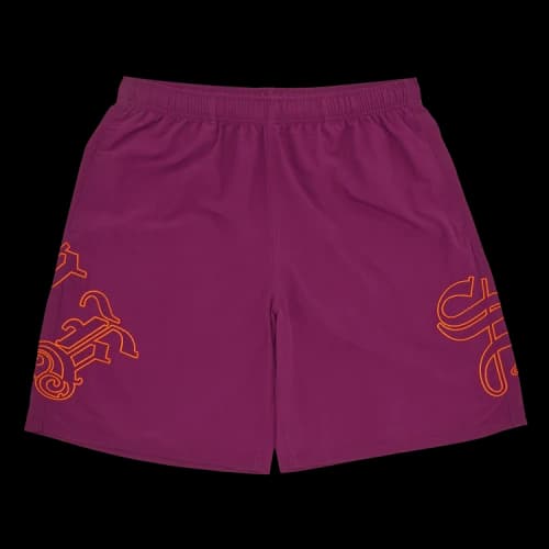 Supreme Old English Nylon Short 'Plum'