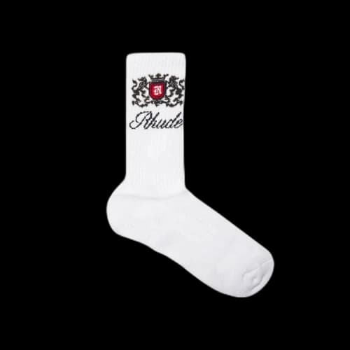 Rhude Crest Sock 'White/Blue'