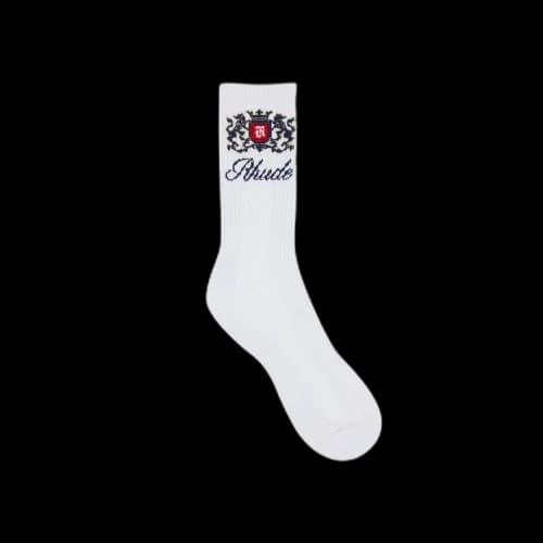 Rhude Crest Sock 'White/Blue'