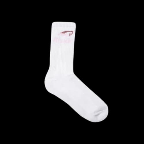 Rhude Speedmark Sock 'White/Pink'