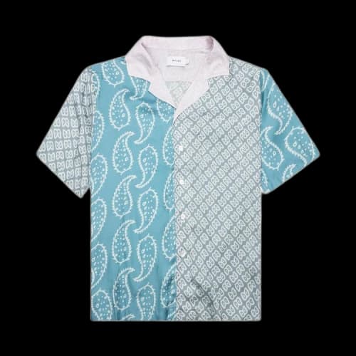 Rhude Multi Paisley Button Down 'Green/Blue'