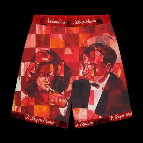 KidSuper People Checkered Short 'Red'