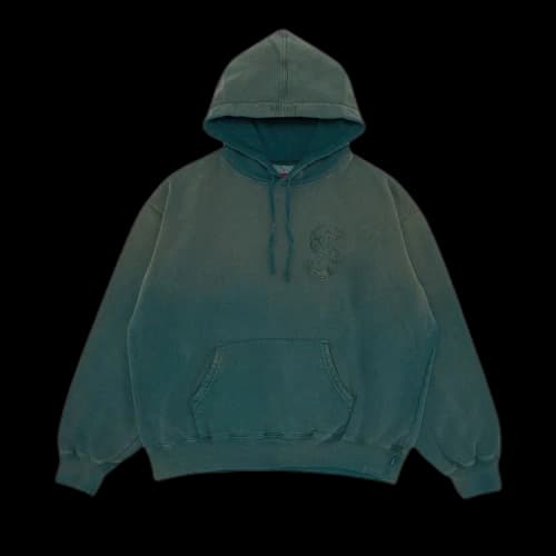 Supreme Overdyed S Logo Hooded Sweatshirt 'Teal'