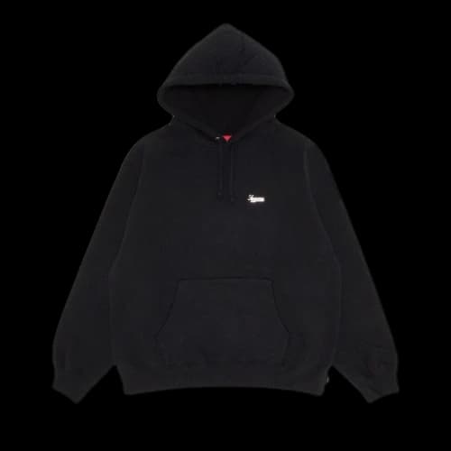 Supreme Micro Quilted Hooded Sweatshirt 'Black'