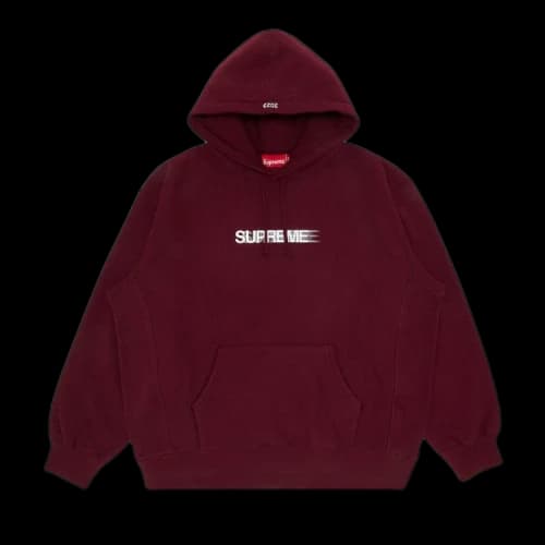 Supreme Motion Logo Hooded Sweatshirt 'Burgundy'