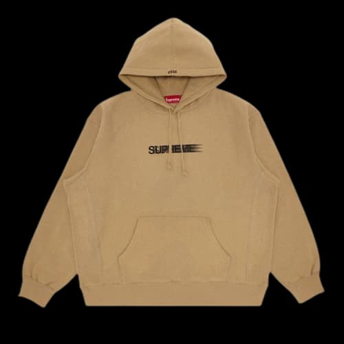 Supreme Motion Logo Hooded Sweatshirt 'Dark Tan'