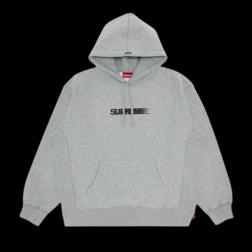 Supreme Motion Logo Hooded Sweatshirt 'Heather Grey'
